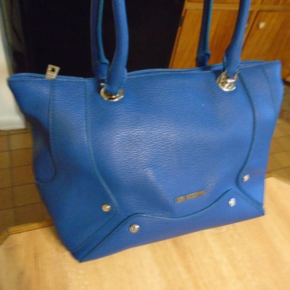 Love Moschino Bags Authentic Love Moschino Blue Leather Satchel Bag